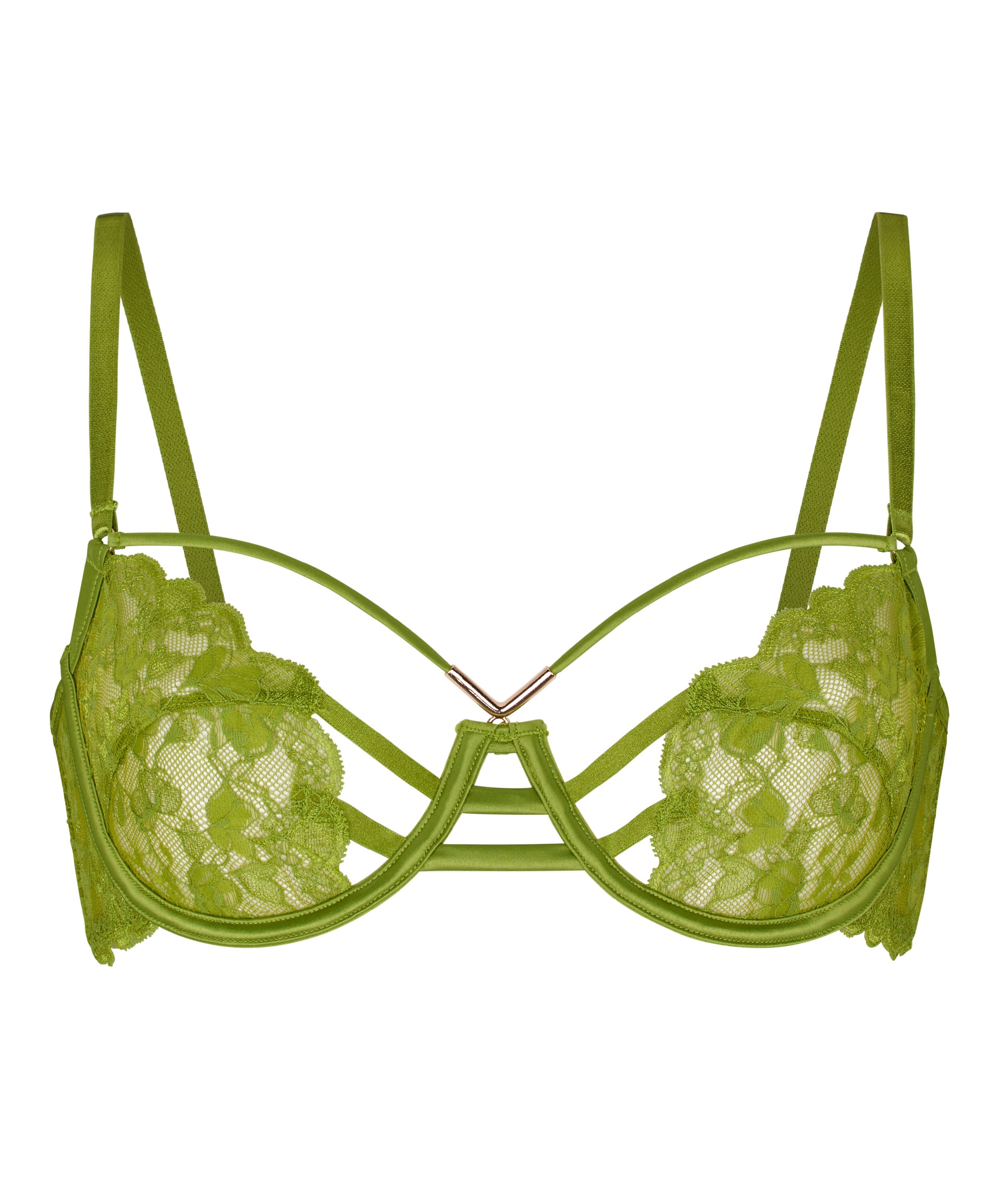 Non-Padded Underwired Bra Zara, Green