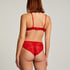 Invisible Lace Back Brazilian, Red