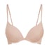Angie Padded Underwired Push-Up Bra, Beige