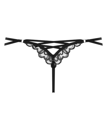 Highleg Thong Scarlett, Black