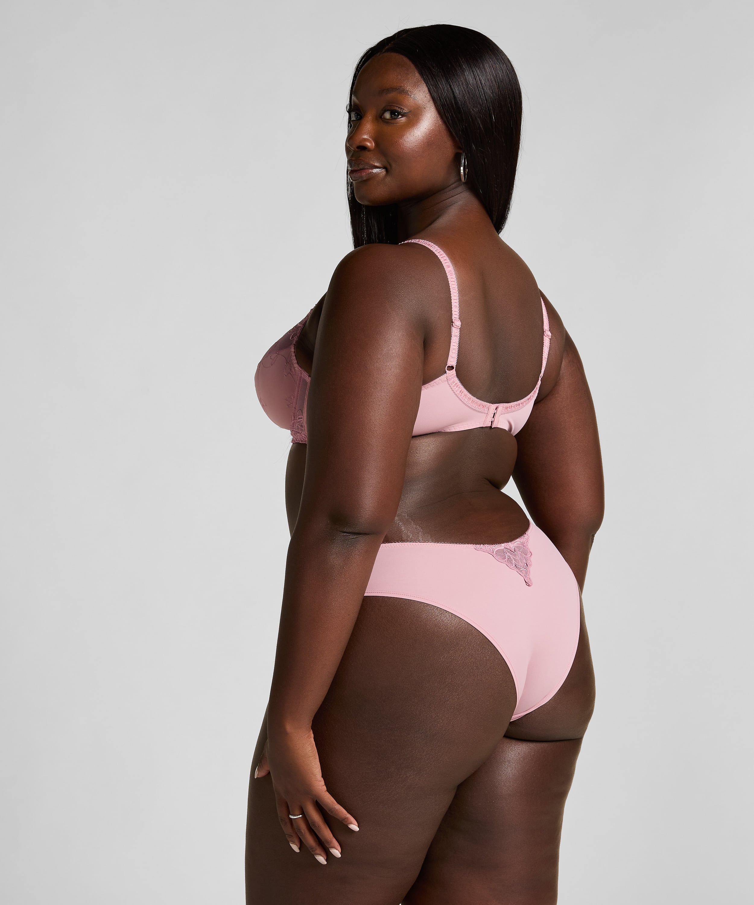 Diva Non-Padded Underwired Bra, Pink, main