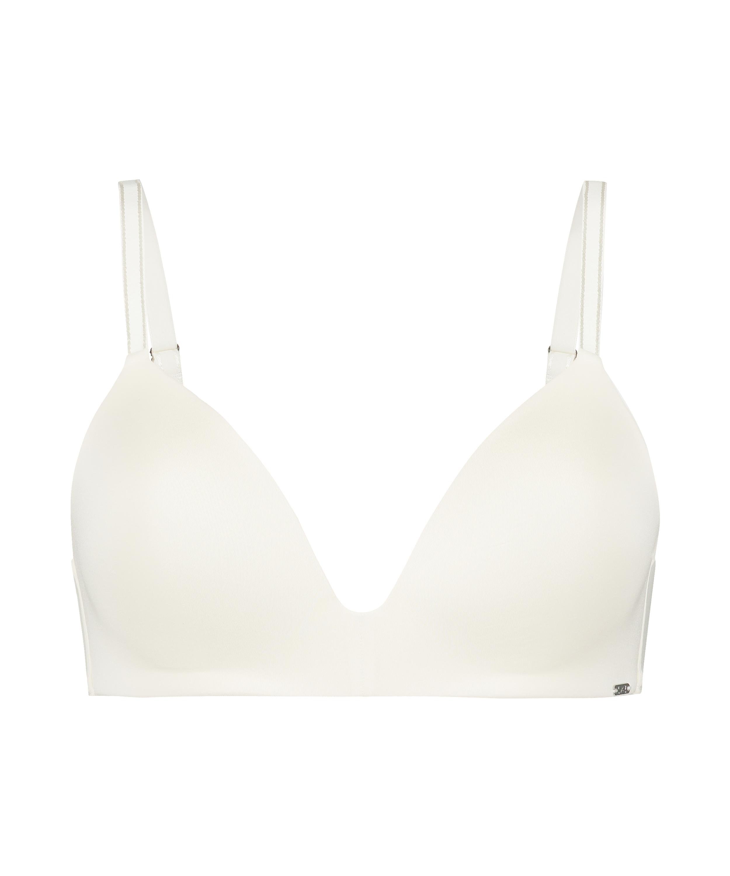 Mona padded non-underwired bra, White, main