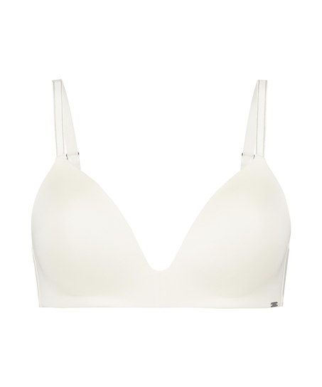 Mona padded non-underwired bra, White