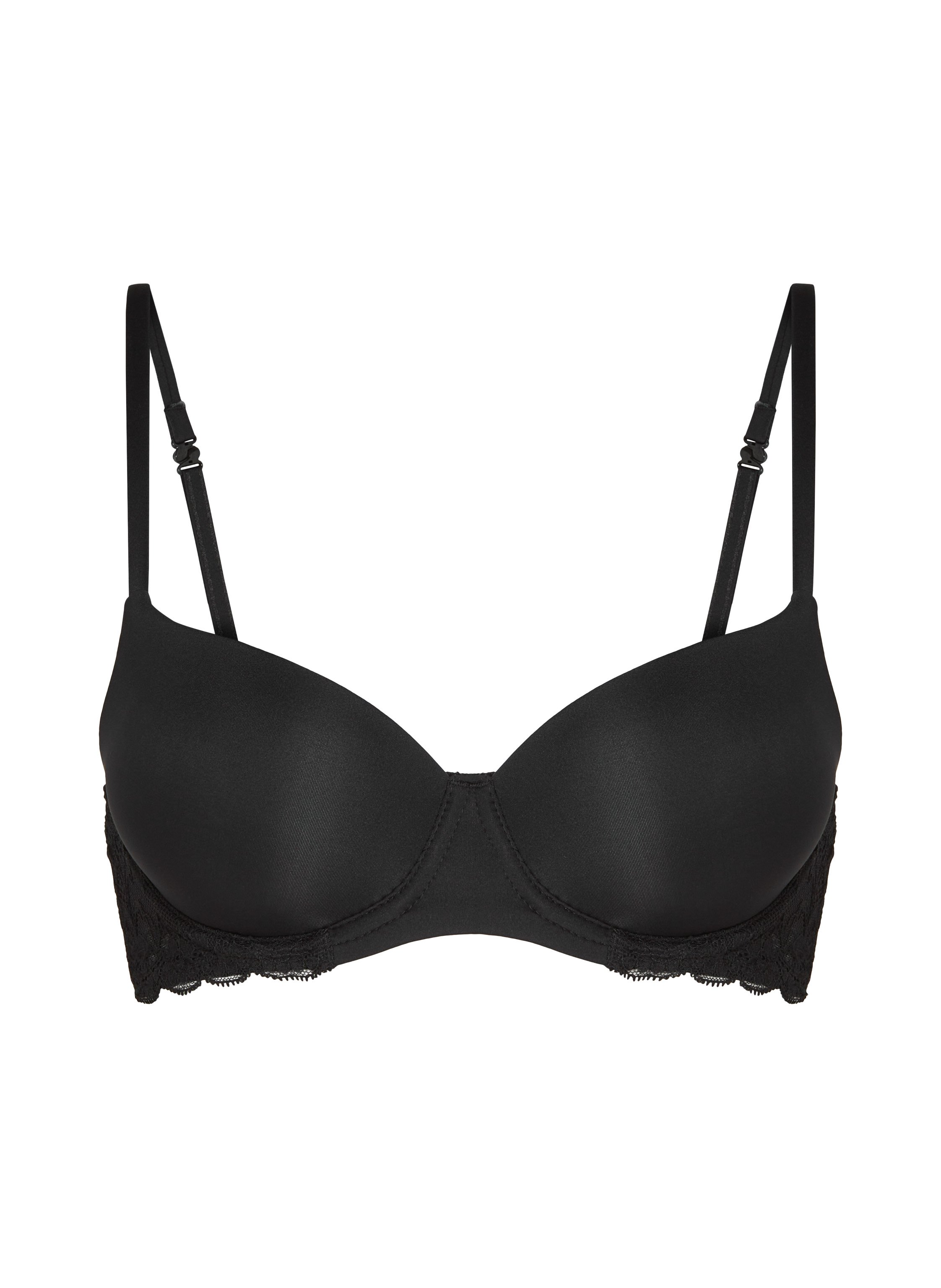 Angie Padded Underwired Bra, Black, main