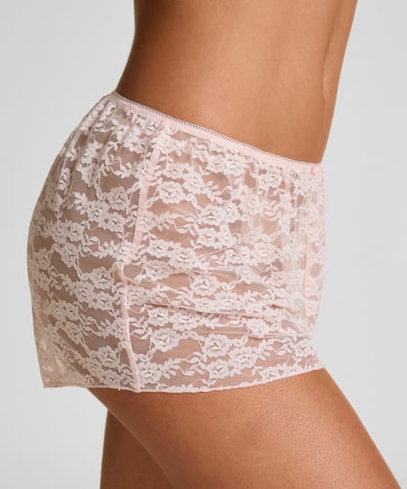Short Allover Lace, Pink