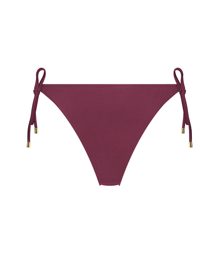 Yucatan High-Leg Bikini Bottoms, Red