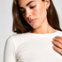 Long-Sleeved Pyjama Top, White