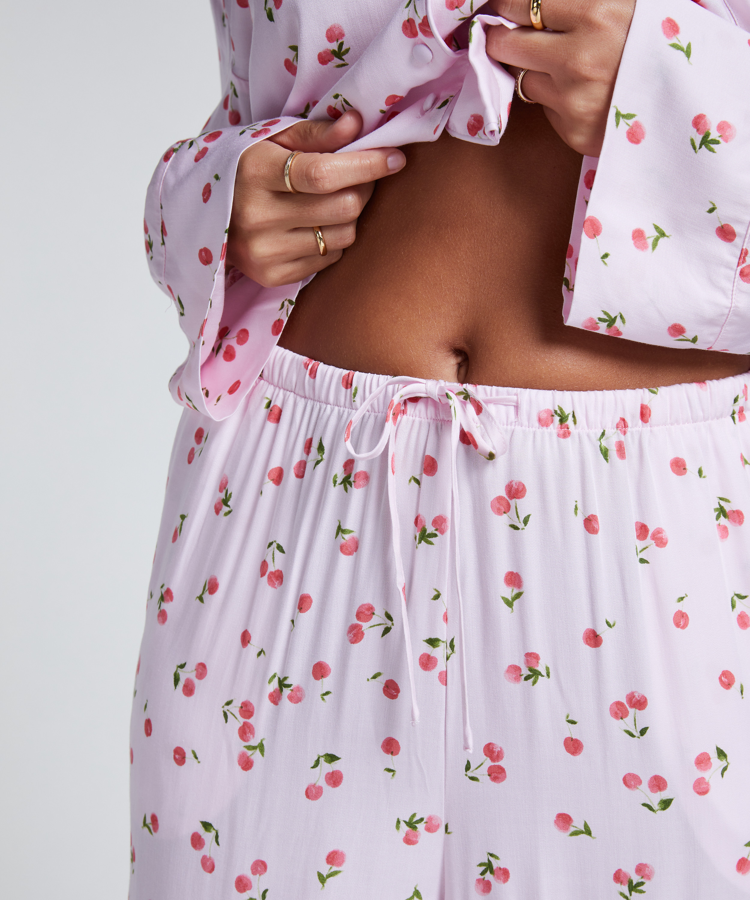 Satin Trousers, Pink, main