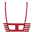Vicky padded underwired push-up bra, Red