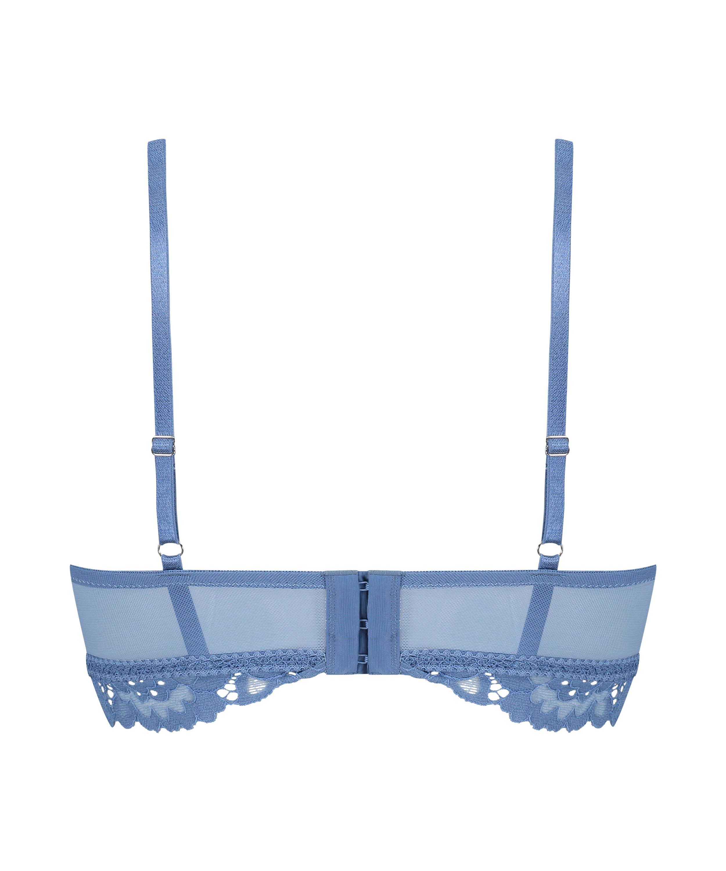 Shiloh Padded Longline Non-Underwired Bra, Blue, main