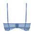 Shiloh Padded Longline Non-Underwired Bra, Blue