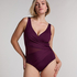 Shaping Shell Mesh Swimsuit, Purple