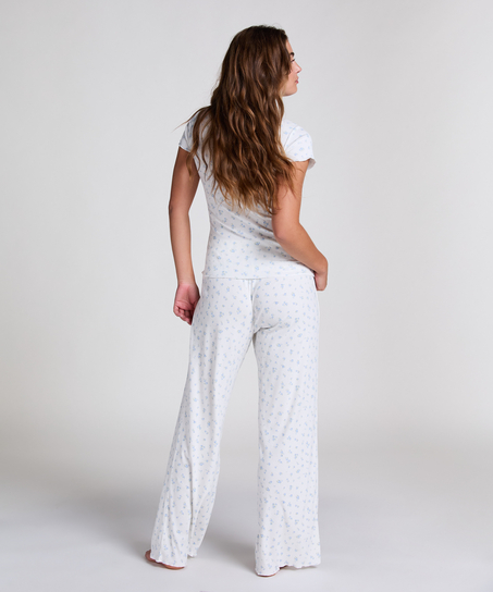 Pyjamaset Rib, Blue