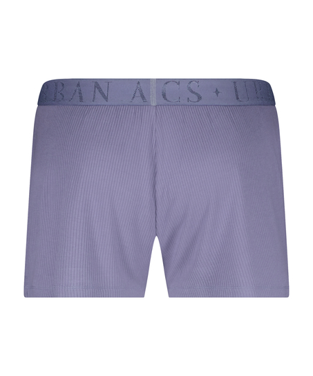 Rib Shorts, Purple