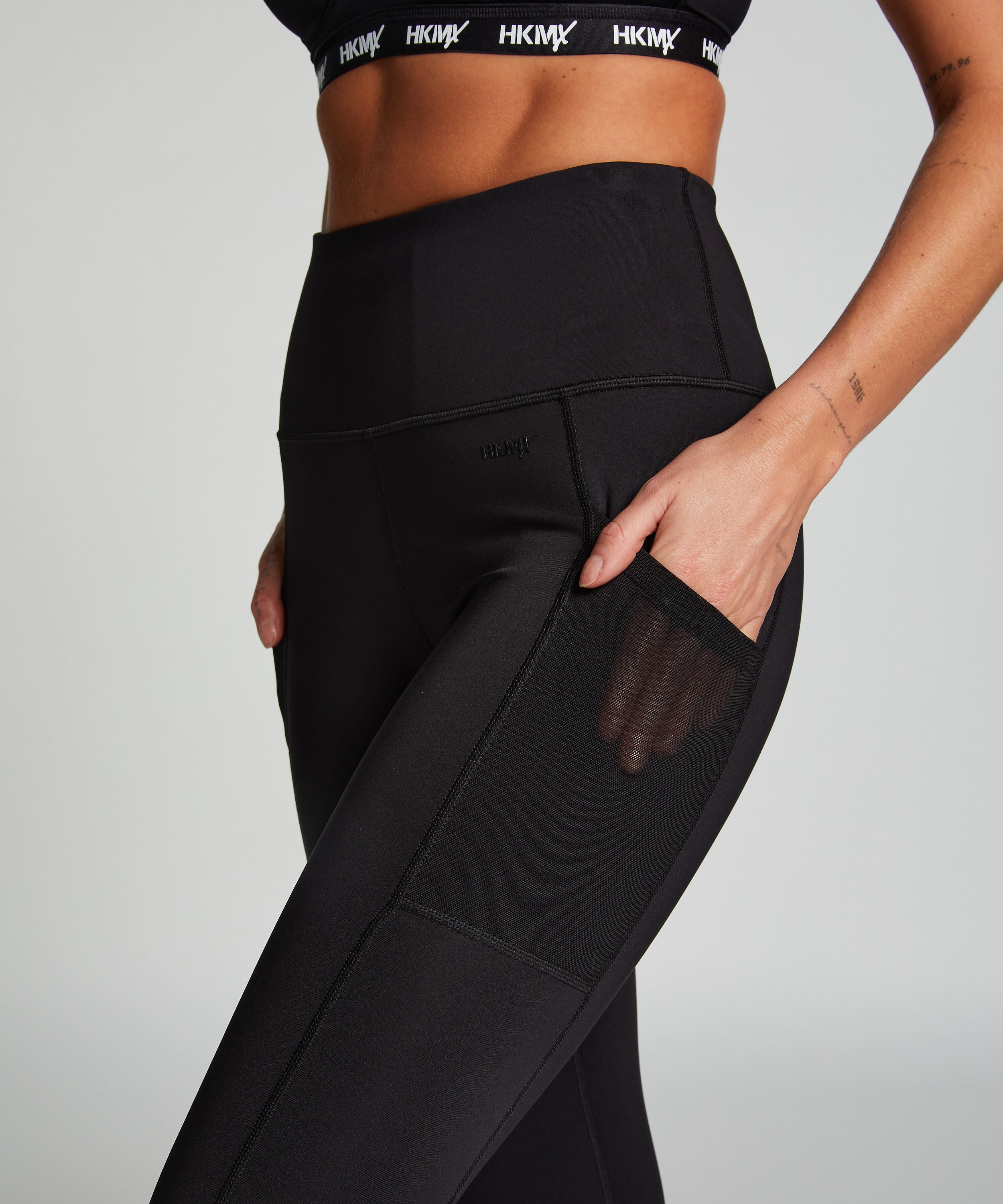 HKMX Oh My Squat High Waisted Leggings, Black, main