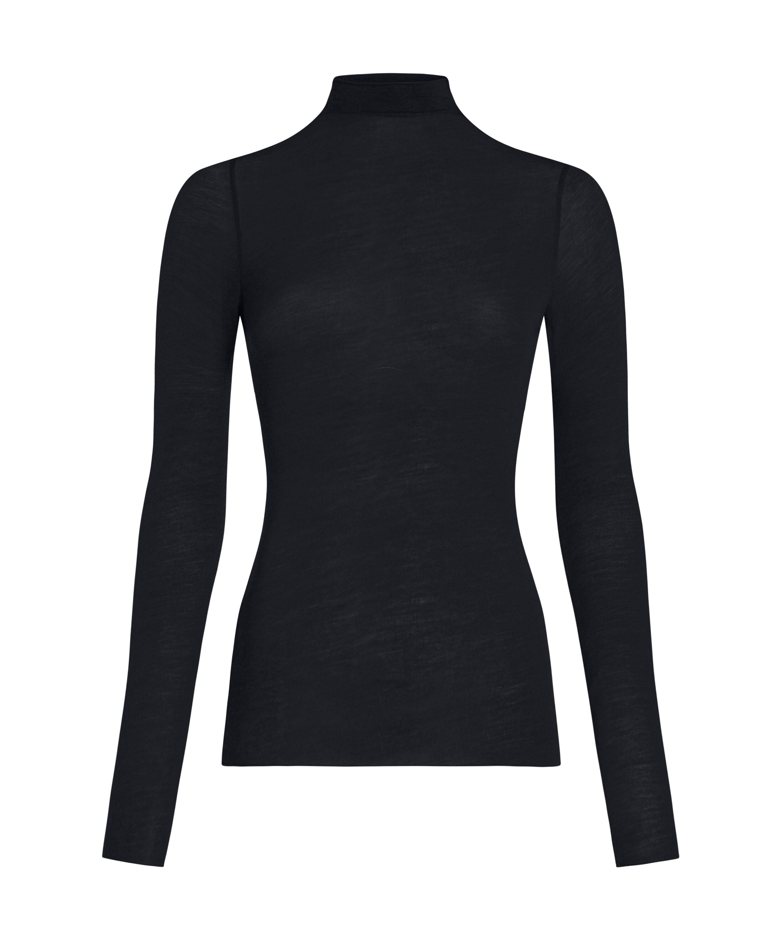 super soft Turtleneck Shirt with Cashmere, Black