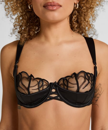 Olivia Non-Padded Underwired Bra, Black