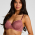 Marine Padded Underwired Bra, Purple