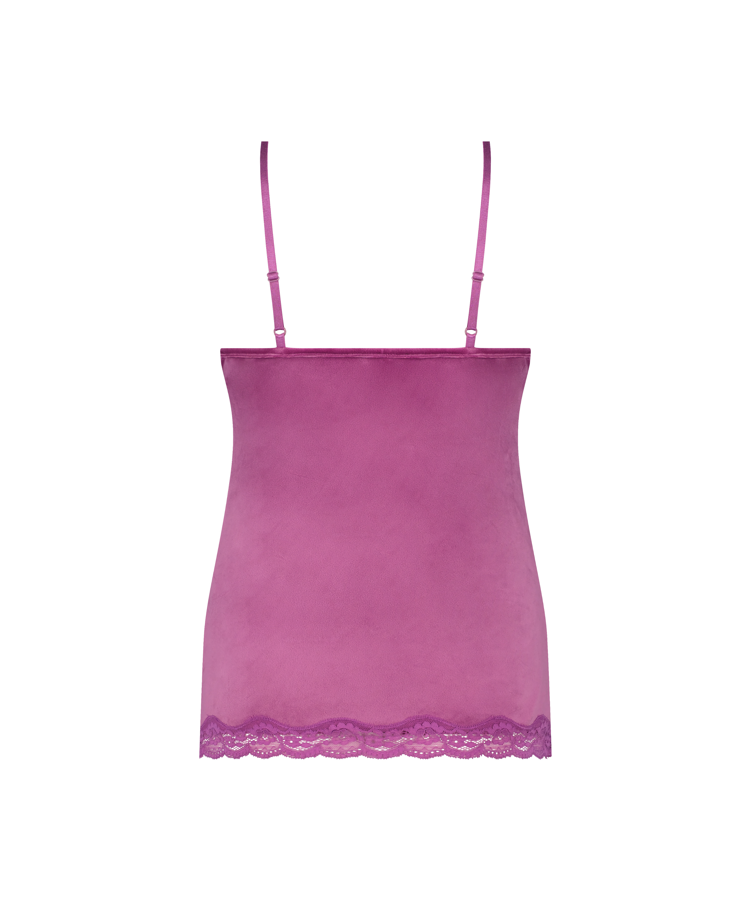 Velours Lace Cami Top, Purple, main