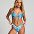 Paraguay Bikini Crop Top, Blue