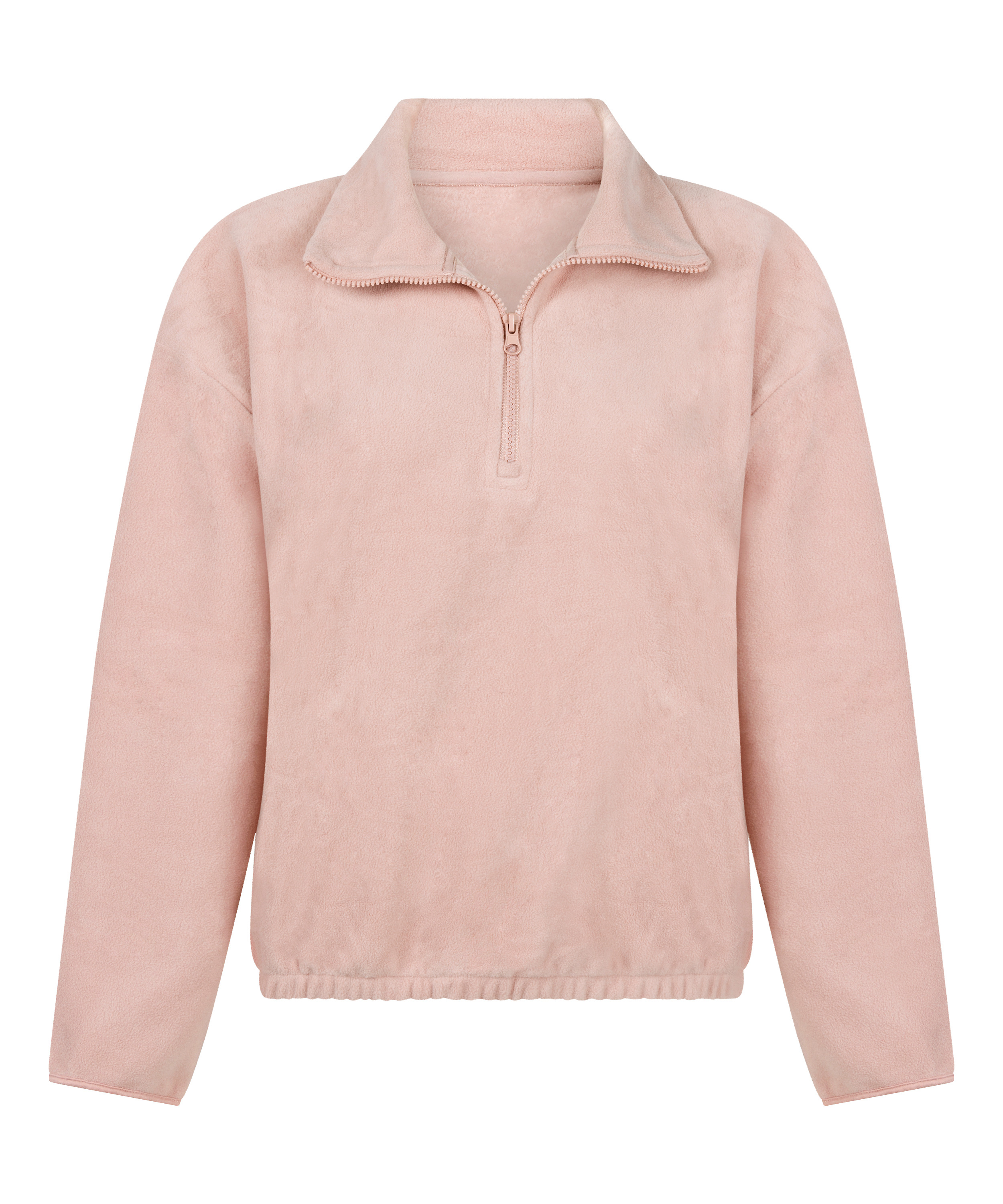 Top Half Zip Sporty Fleece, Pink, main
