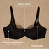 Smooth Padded Underwired Bra, Black