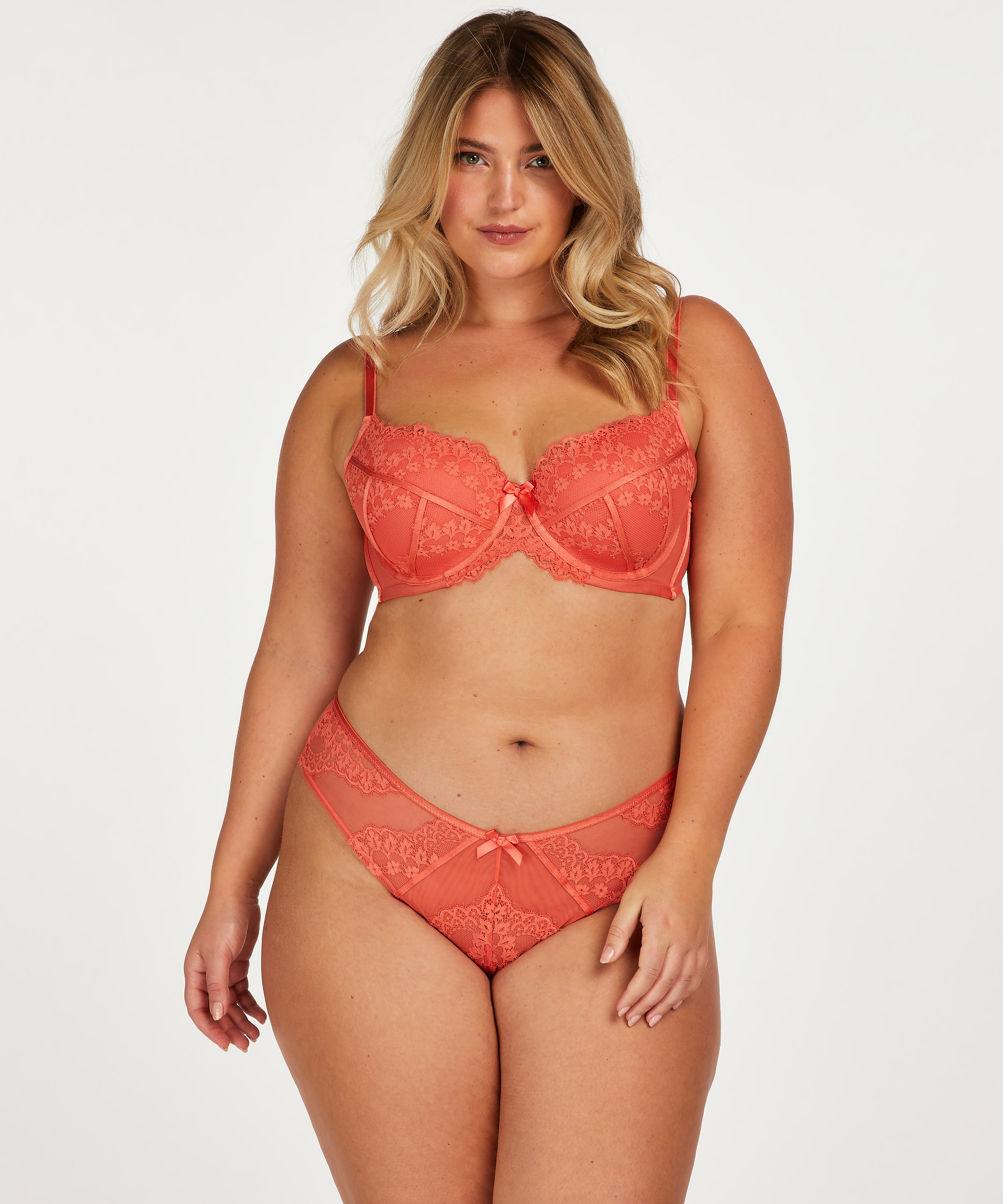 Padded Underwired Bra Emily, Orange, main
