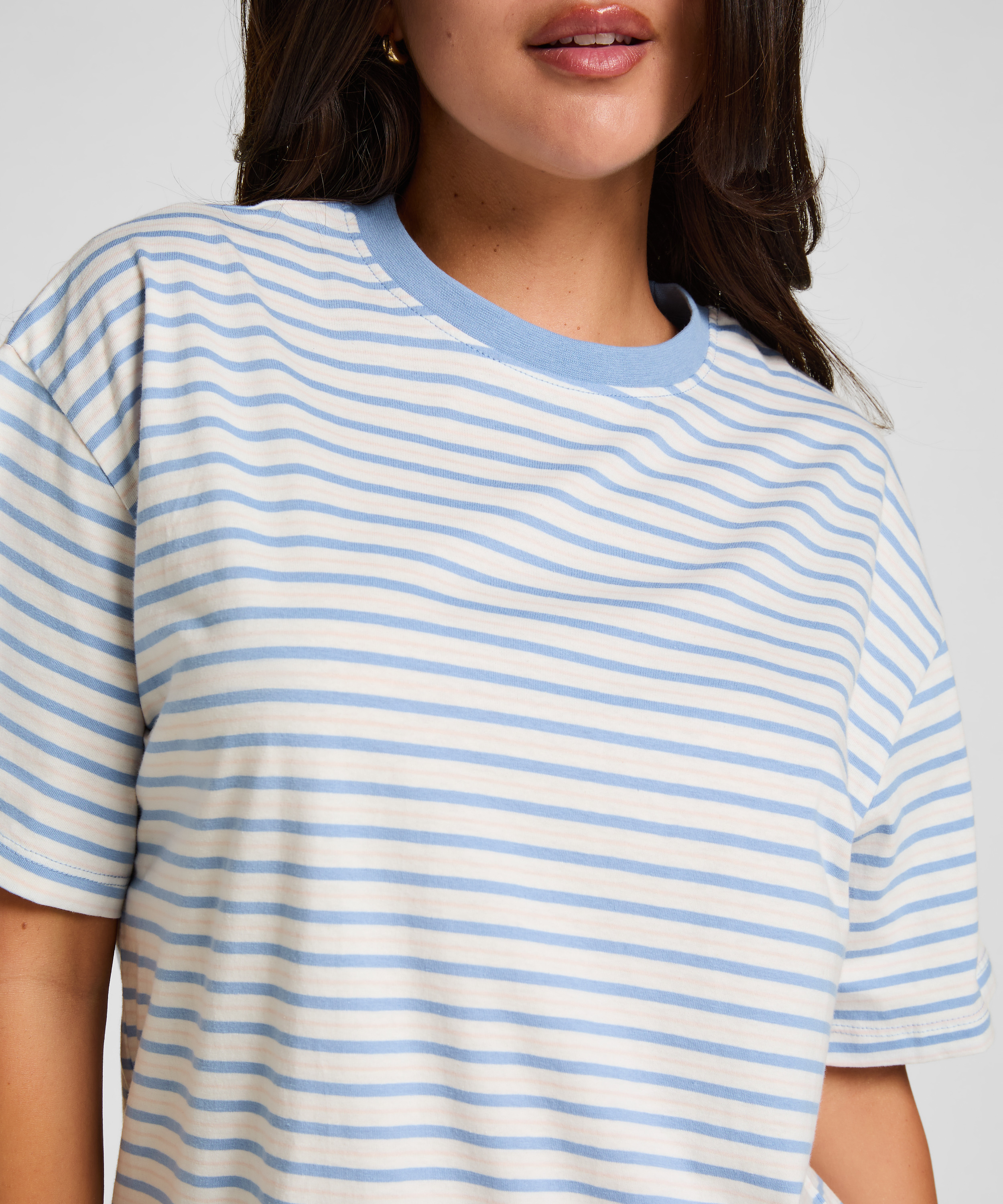 Roundneck Nightshirt, Blue, main