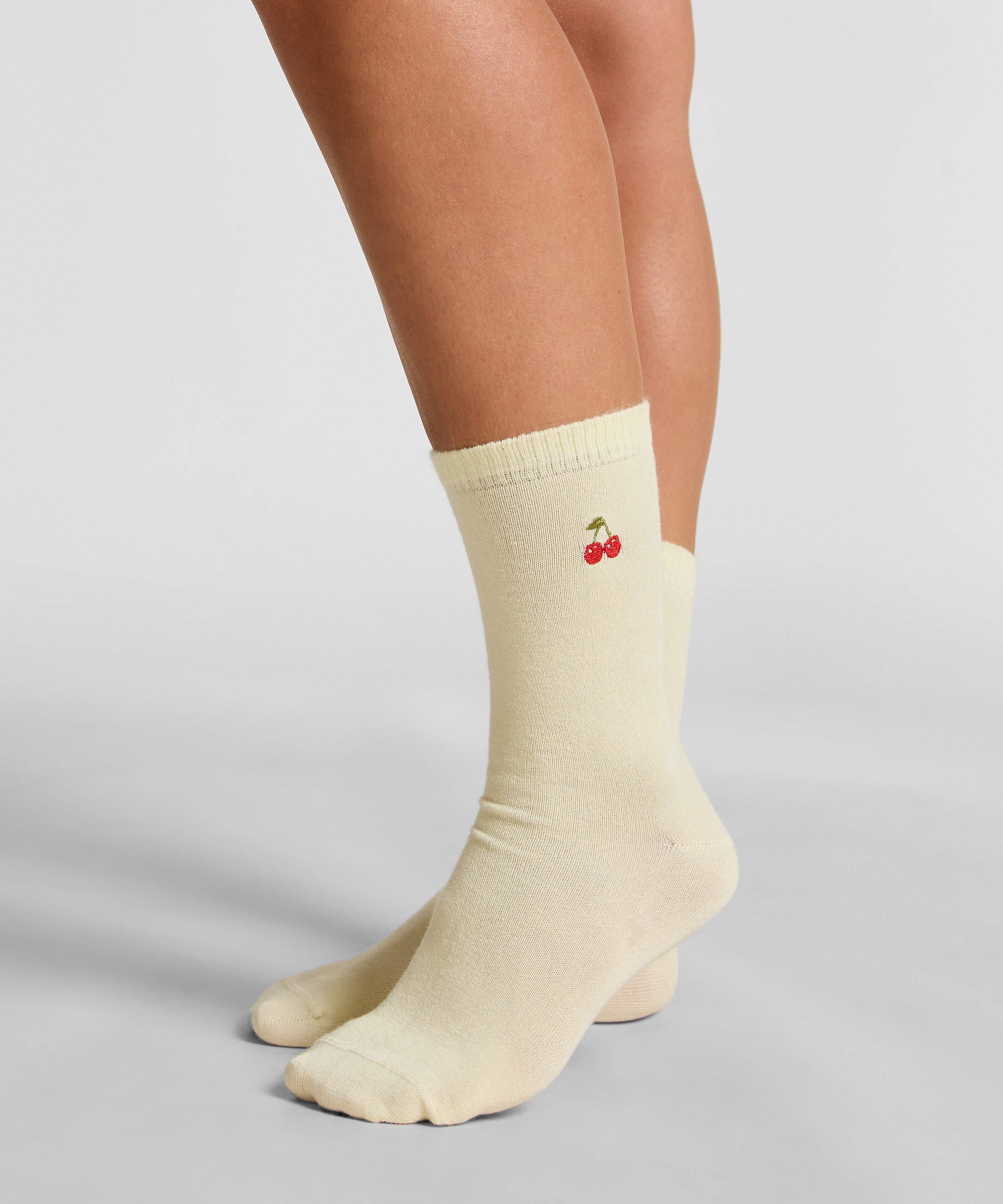 Modal Crew Socks, Yellow, main