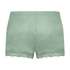 Velvet lace shorts, Green