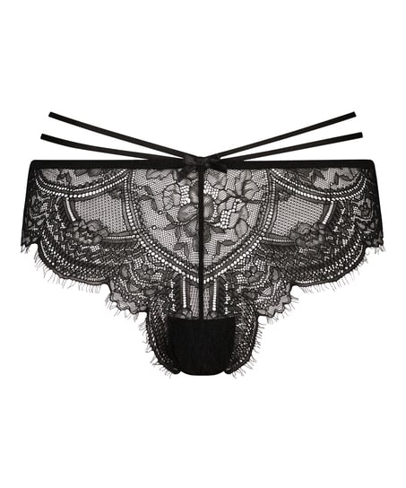 Sian High Cut Brazilian, Black