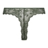 Lace Back Invisible Thong, Green