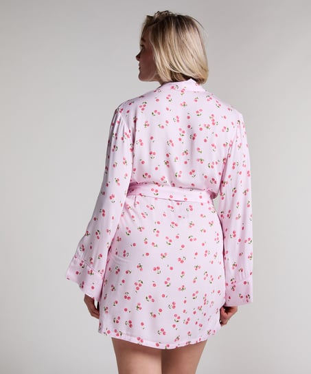 Satin Kimono, Pink