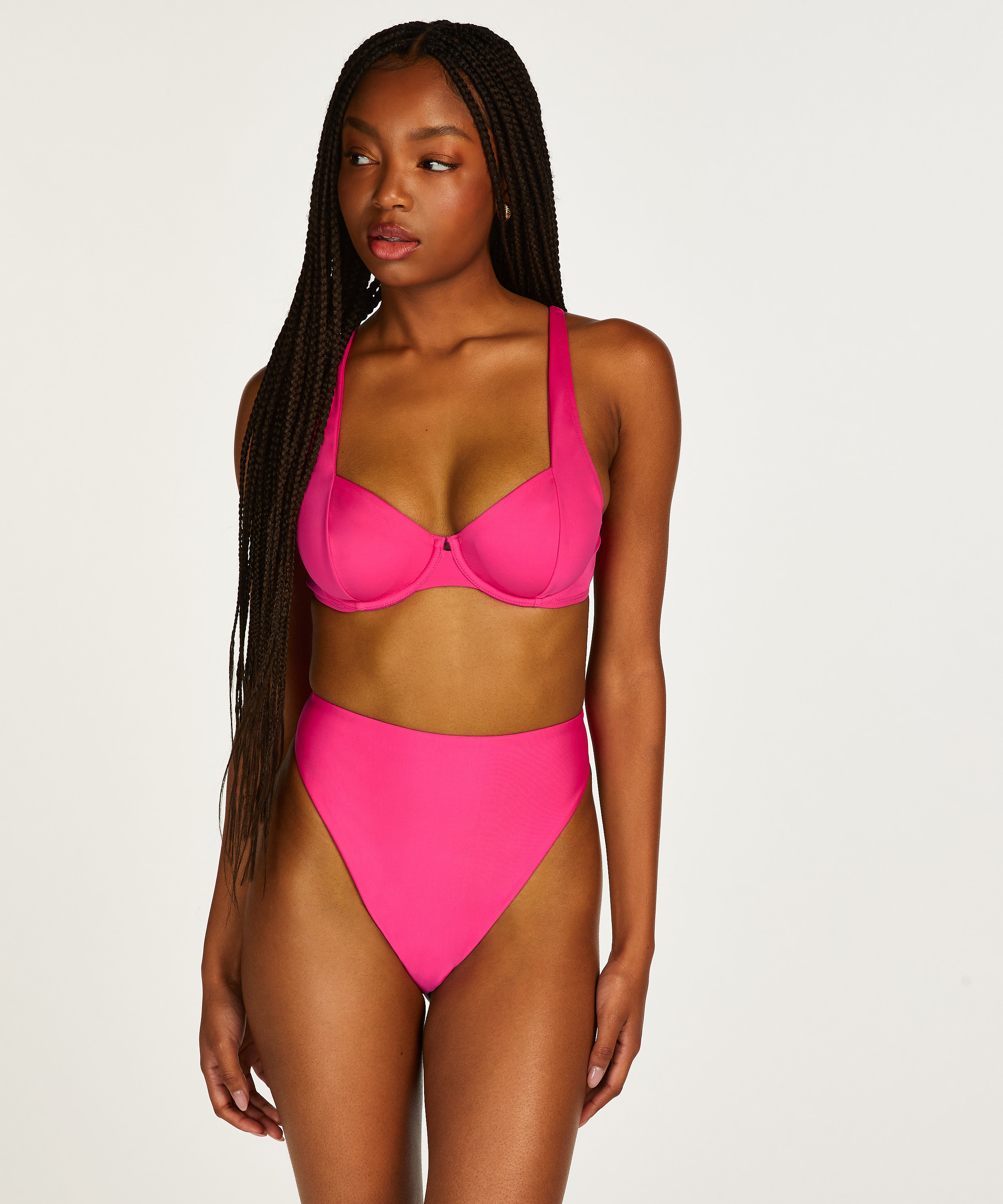 Florida High Bikini Bottom, Pink, main
