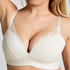 Sophie Padded Non-Underwired Bra, White
