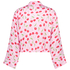 Twill Long-sleeved Pyjama Top, Pink