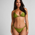 Yucatan High-Leg Bikini Bottoms, Green