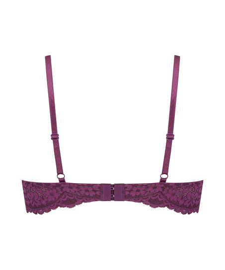 Rose Padded Underwired Bra, Purple