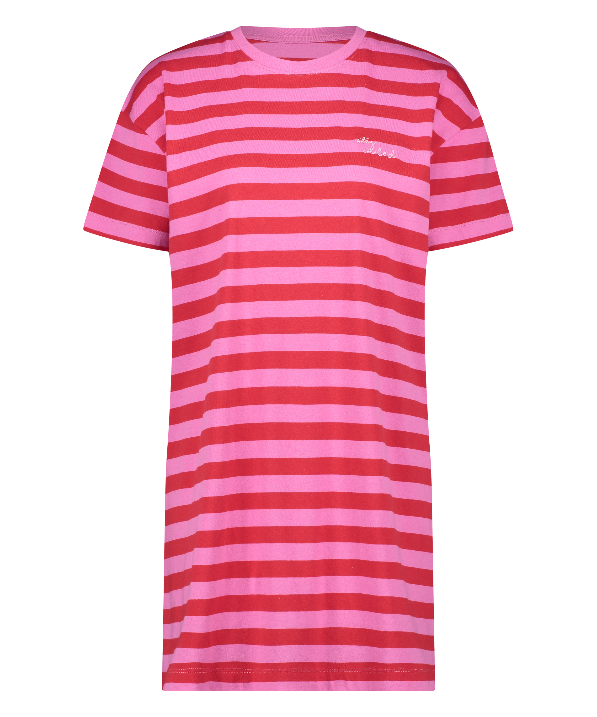 Round Neck Nightshirt, Pink, main