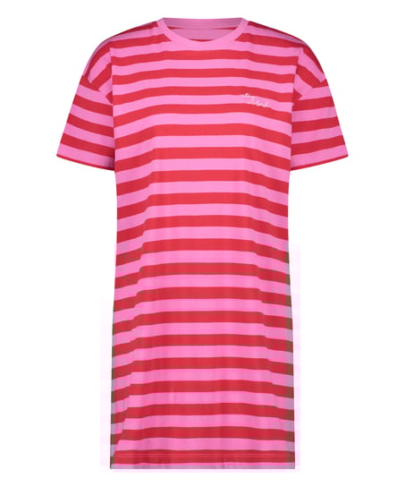 Round Neck Nightshirt, Pink