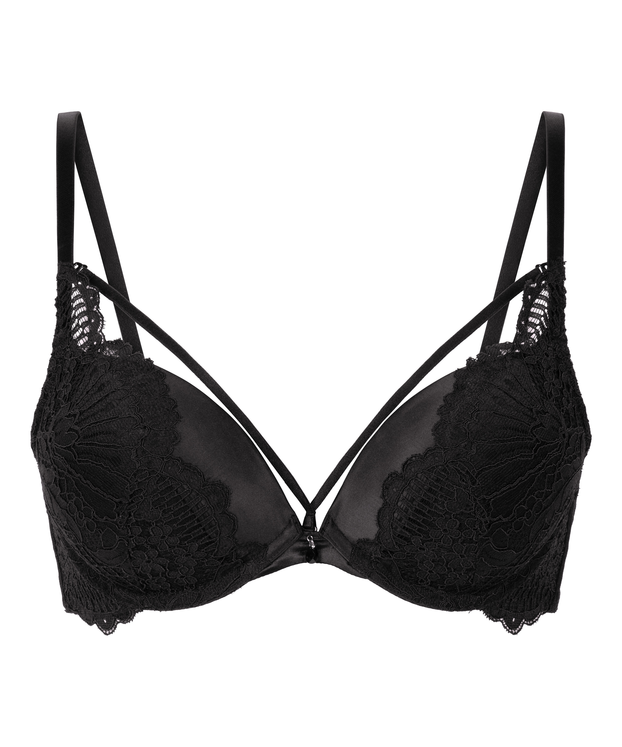 Whitney Padded Underwired Maximizer Bra, Black, main