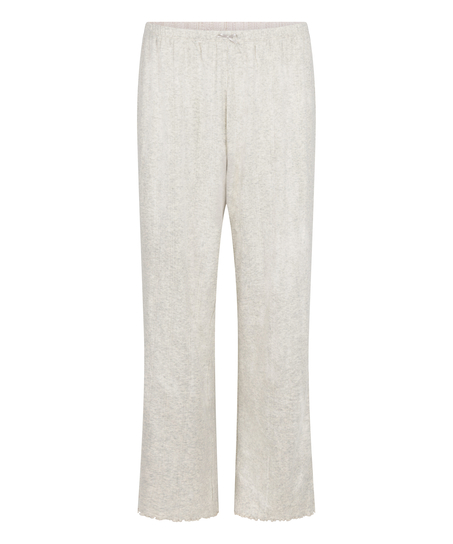 Pyjama Pant Loose Pointelle, Gray