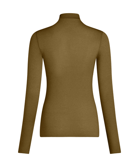 super soft Turtleneck shirt with Cashmere, Green