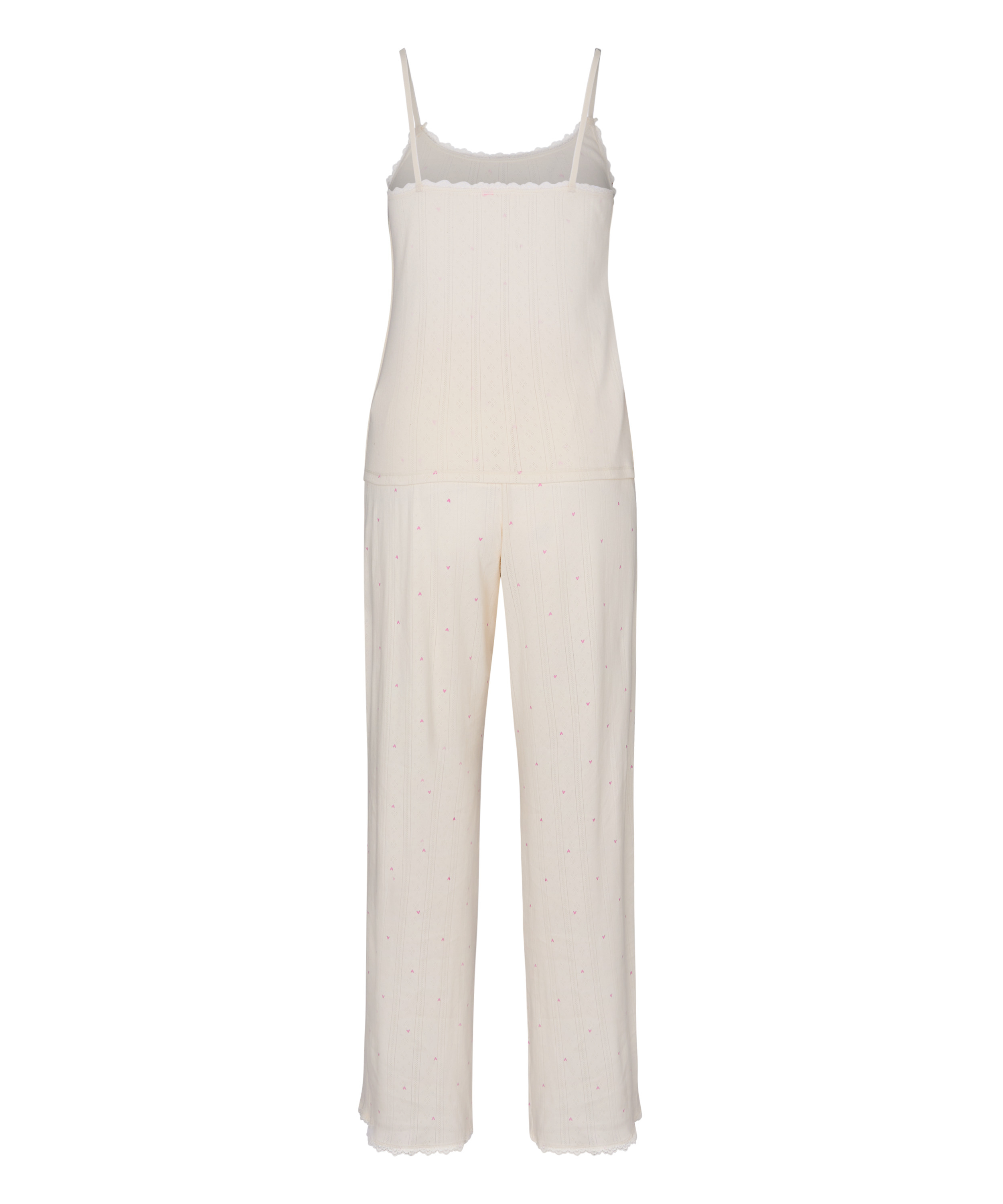 Pyjama Set Pointelle, White, main