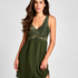 Nora Lace Slip Dress, Green