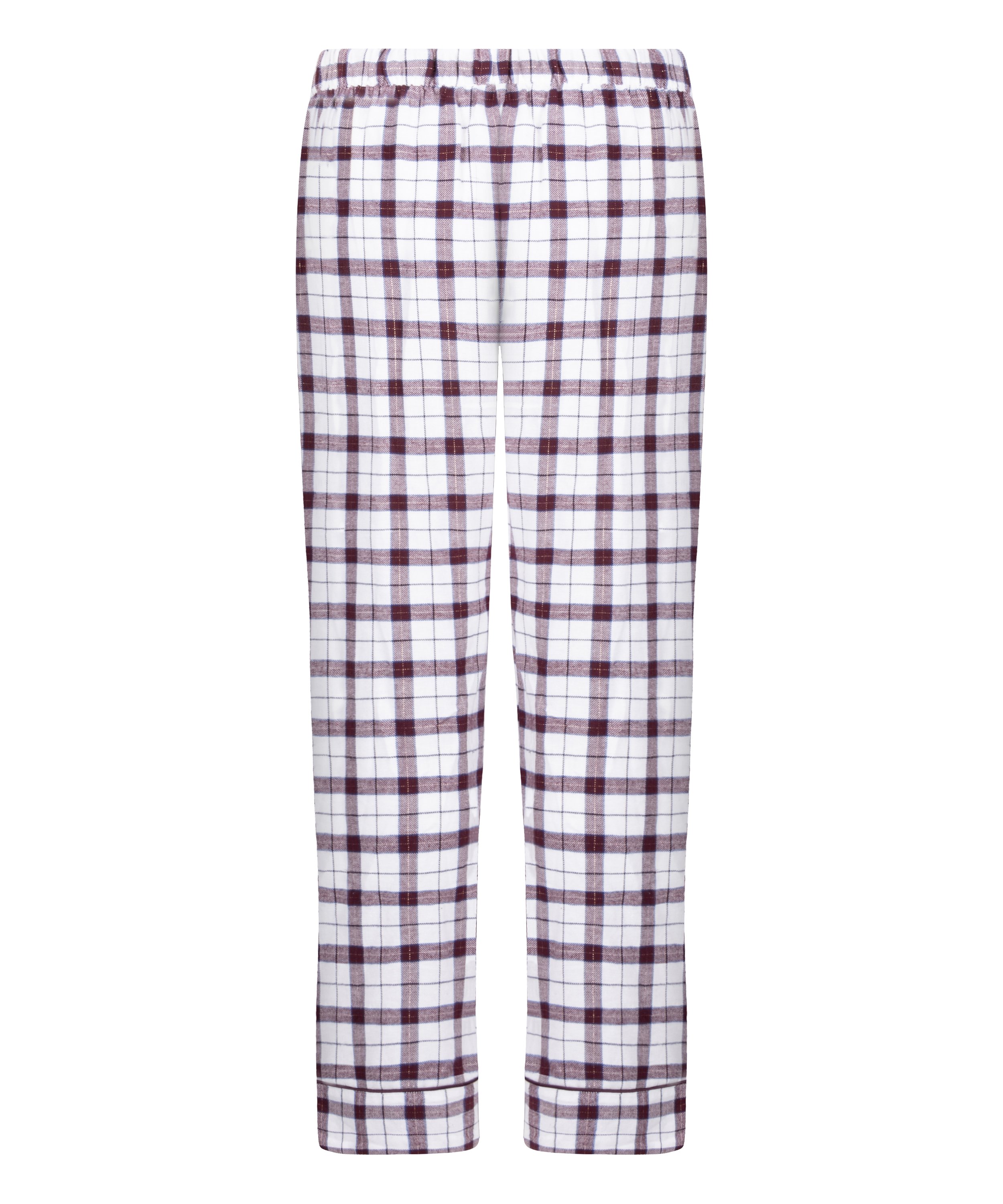 Flannel Pyjama Pants, White, main