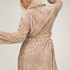 Bathrobe Jacqueared Fleece, Beige