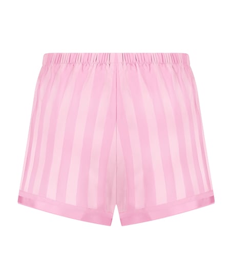 Satin pyjama shorts, Pink