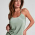 Ayla Satin Cami Top, Green