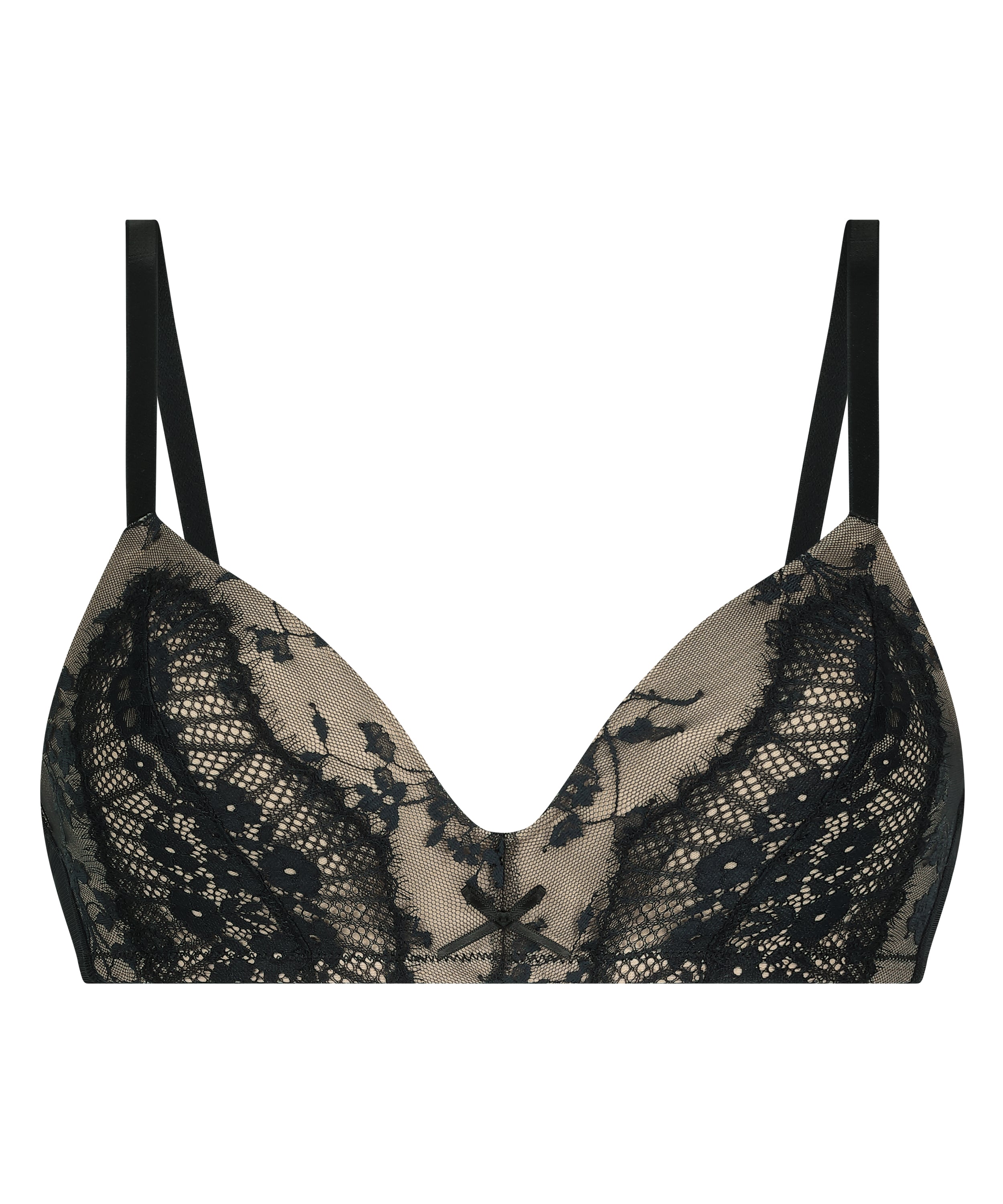 Daphne Padded Non-Wired Bra, Black, main